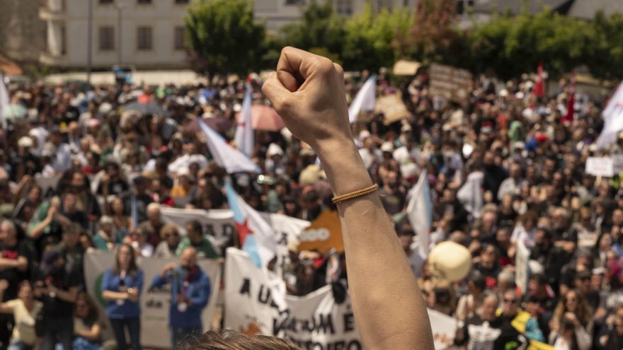La histórica manifestación en Palas de Rei contra la macrocelulosa de Altri en imágenes