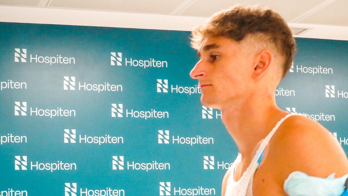 Noel López pasa el reconocimiento médico