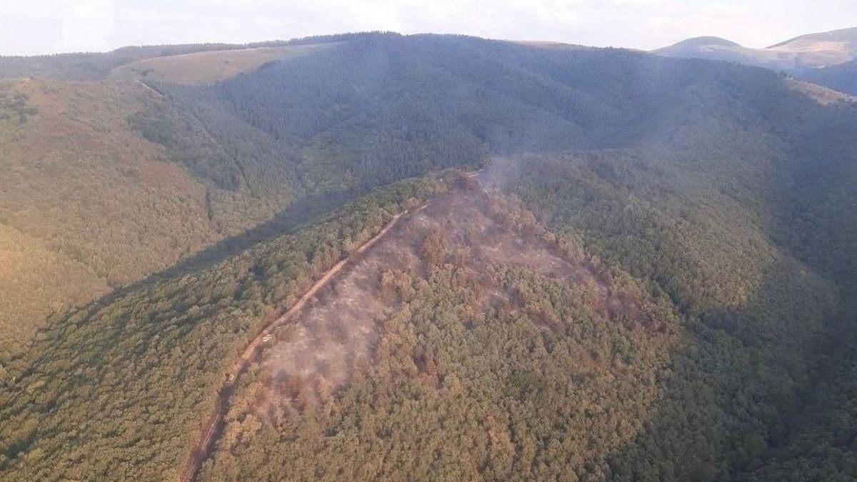 Incendio activo en Ojacastro: los recursos de emergencias trabajarán toda la noche en la extinción del fuego