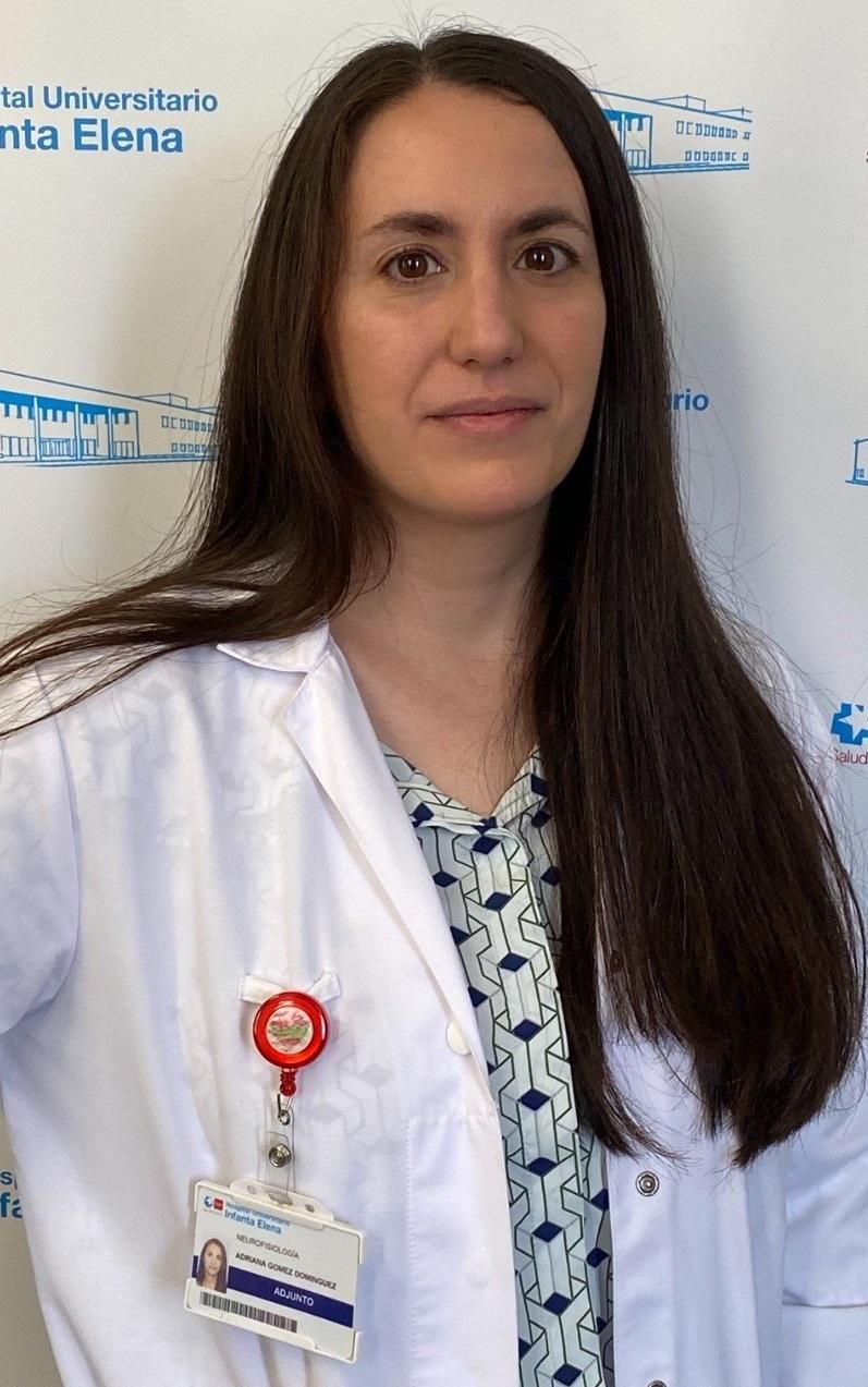 Doctora Adriana Gómez Domínguez, especialista del Servicio de Neurofisiología Clínica del Hospital Universitario Infanta Elena.