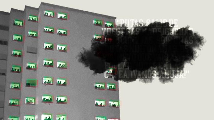 Silencio y cabezas gachas en el colegio mayor de los cánticos machistas: "No todos nos sentimos representados"