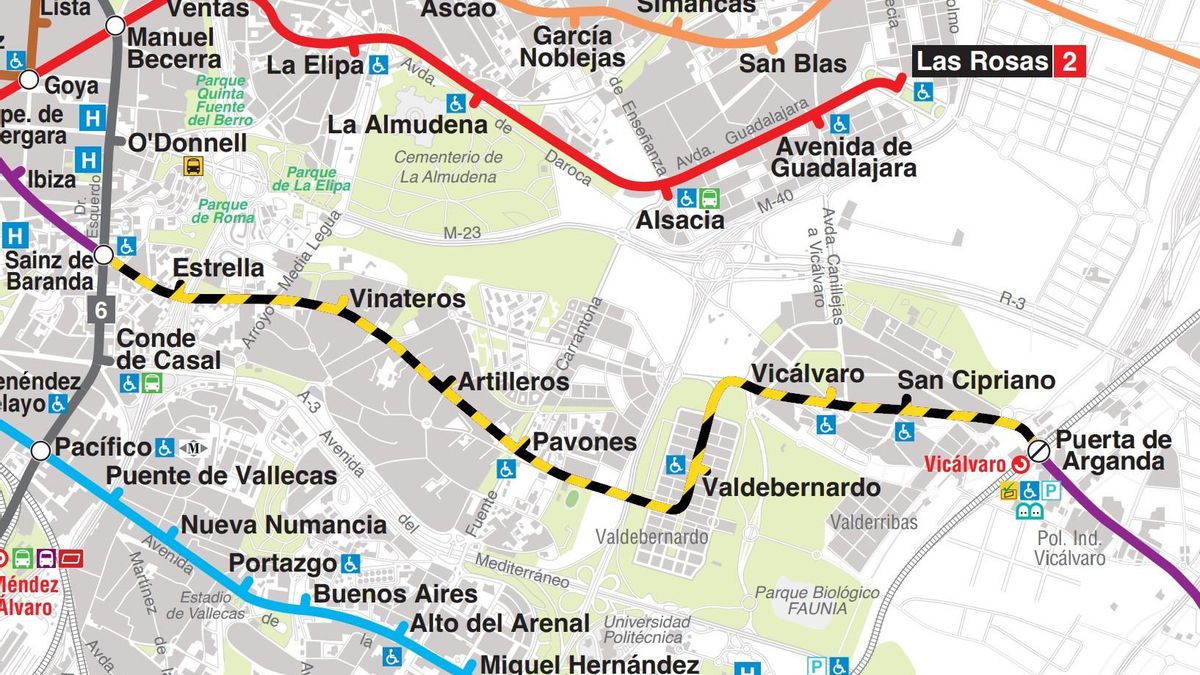 El descarrilamiento de un tren de servicio en Metro de Madrid corta parte de la línea 9