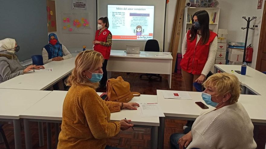 Sesión de trabajo con mujeres refugiadas