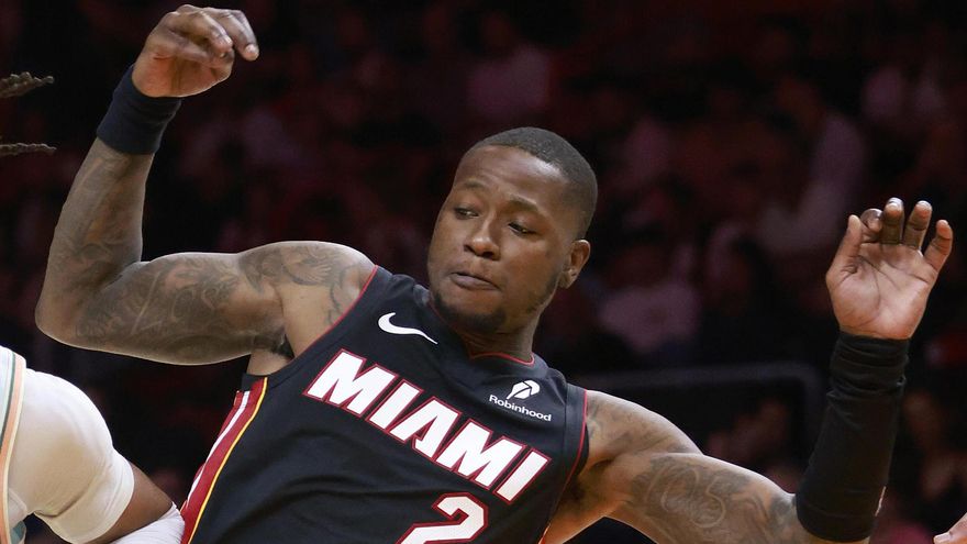 Fotografía de archivo del 19 de enero de 2025 del jugador de los Miami Heat Terry Rozier en un partido de la NBA en Miami (EEUU).
