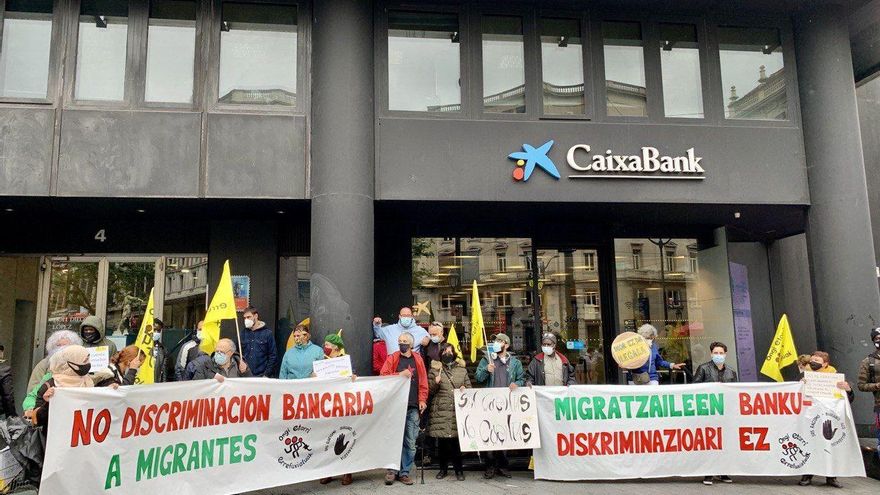 Manifestación en Bilbao contra la discriminación bancaria 