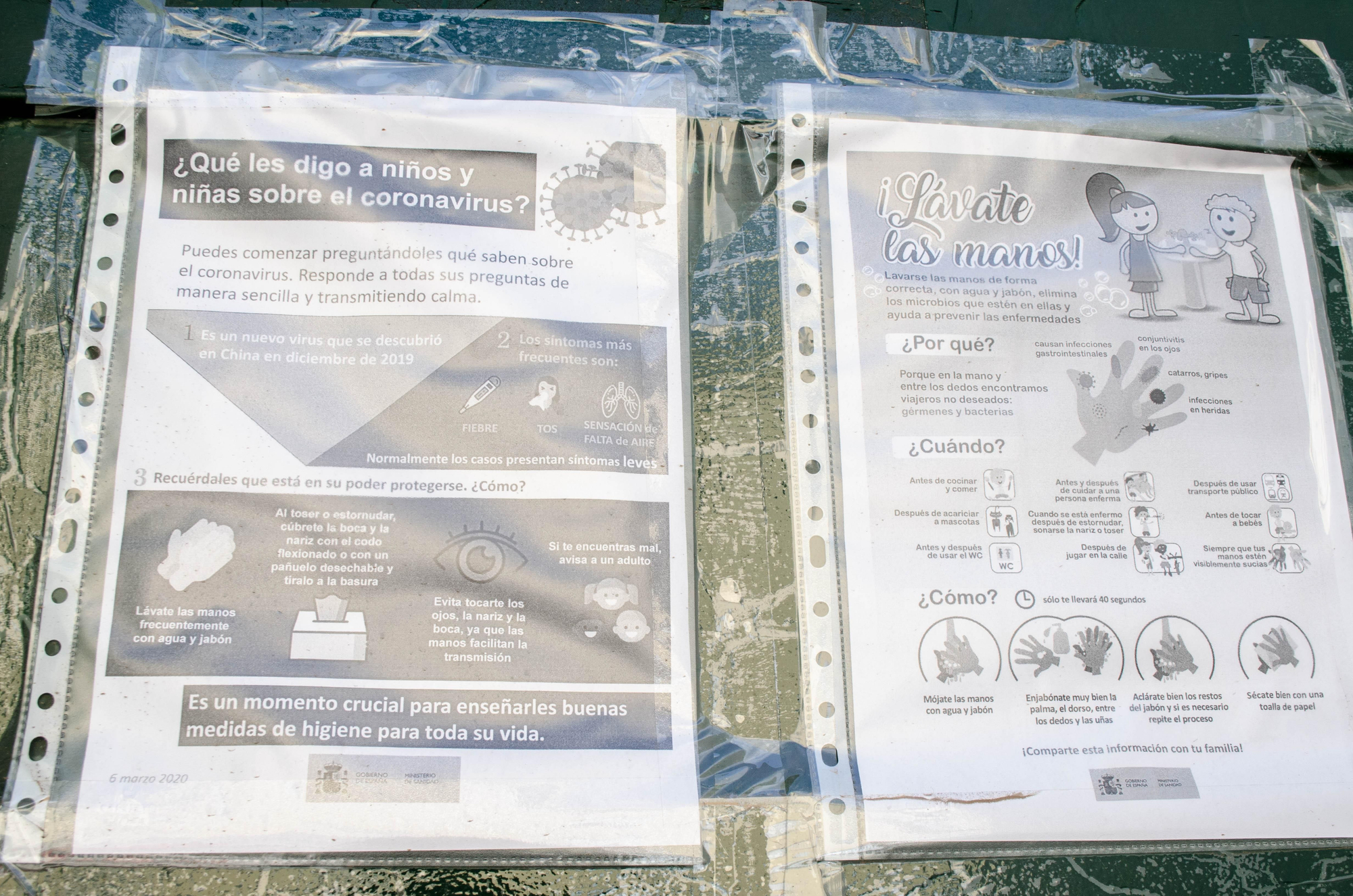 En el CEIP Estrella Barreiro (Arucas) antes del cierre total dio tiempo de avisar con algunas recomendaciones básicas