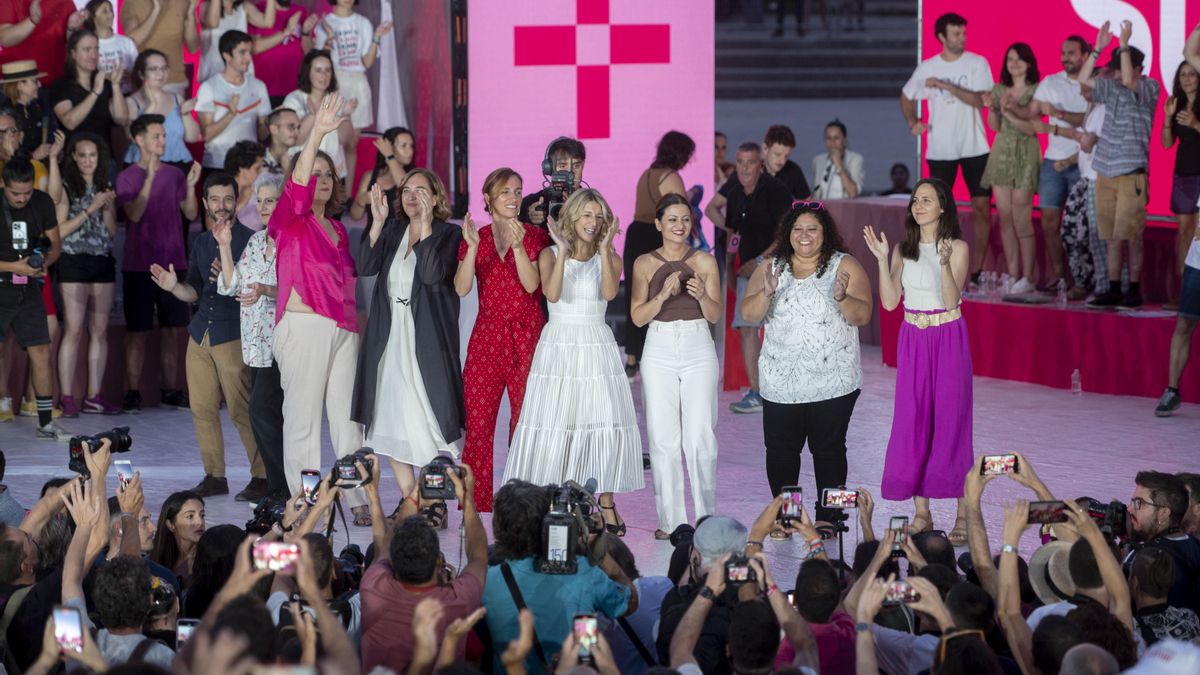 Cierre de campaña de Sumar en las elecciones generales de 2023.