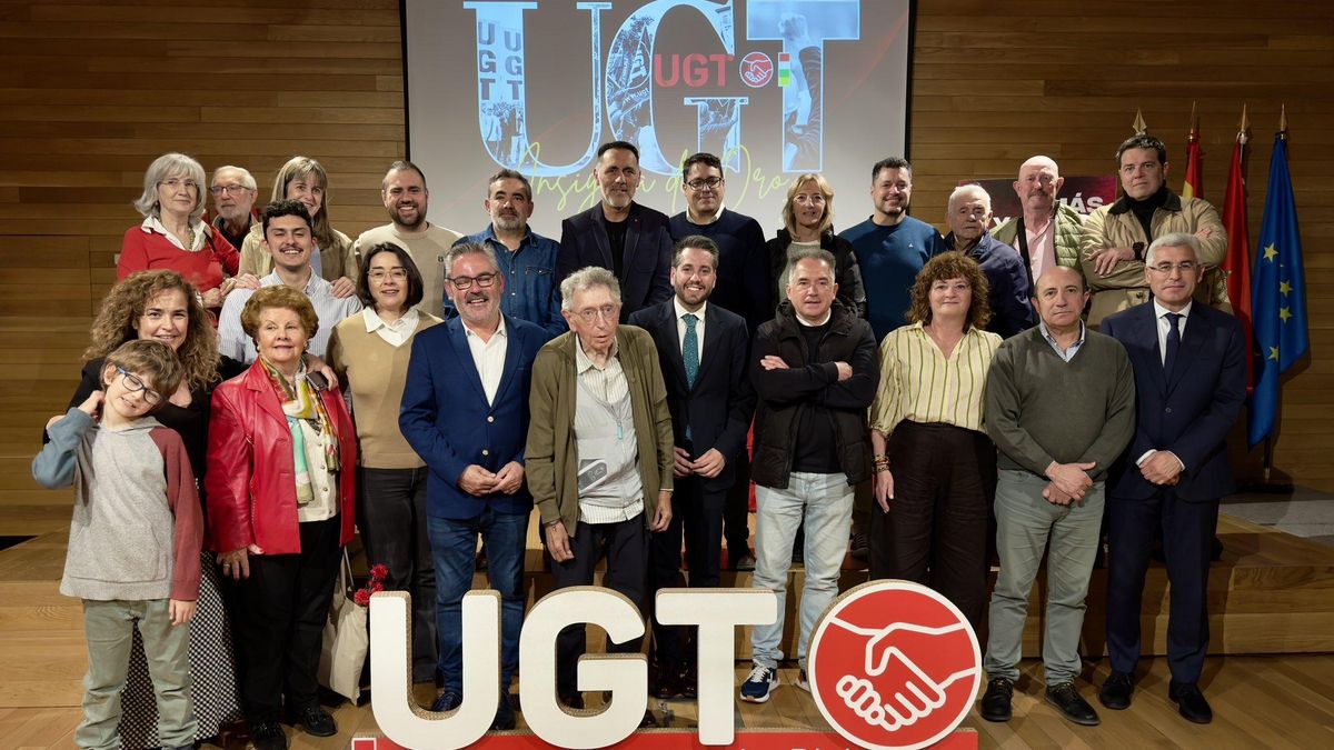 Tomás Santos, Insignia de Oro de UGT La Rioja: "Un ejemplo de vocación de servicio público y de contribución al avance colectivo"