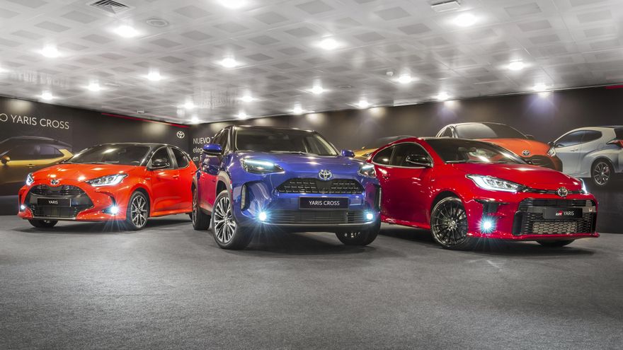 Las tres carrocerías del Toyota Yaris.