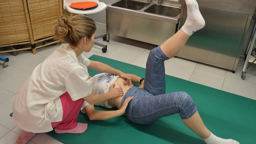 Sesión de fisioterapia