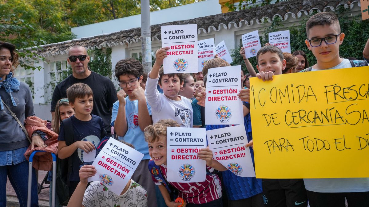 Protesta por el comedor en el Colegio Cronista Rey Díaz de Córdoba