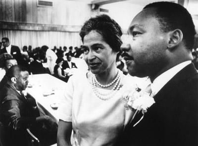Rosa Parks y Martin Luther King