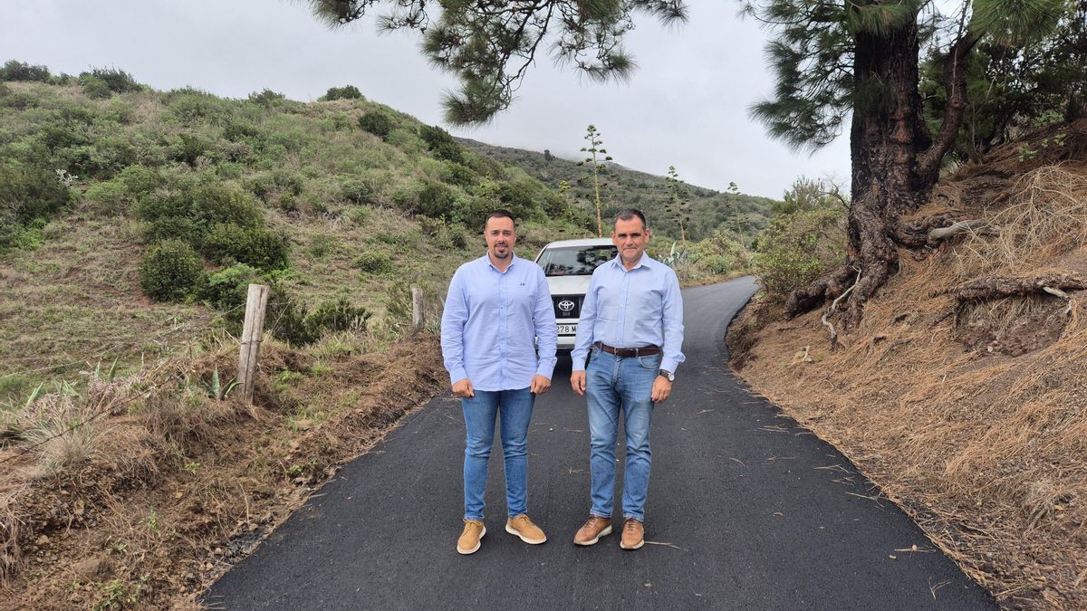 Villa de Mazo finaliza la obra de mejora y asfaltado de la pista del Gigil