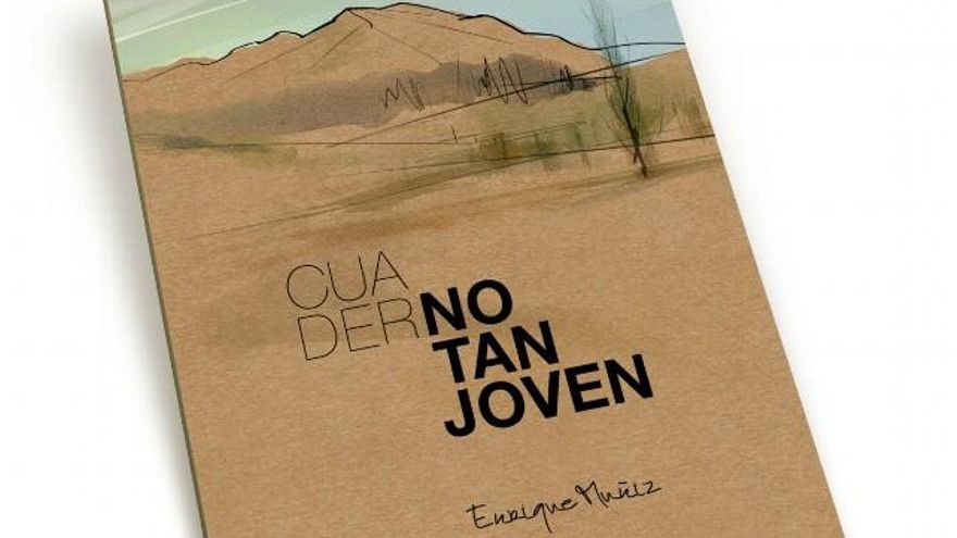 Portada del libro de poemas 'CuaderNo tan joven' de Enrique Muñiz a su hija Serel.