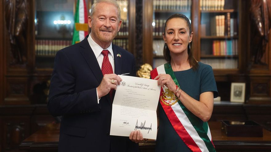 Sheinbaum recibe al nuevo embajador de EEUU en medio del optimismo y pese a las tensiones