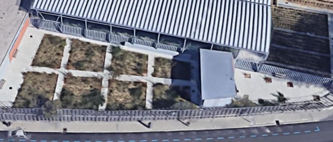 Vista aérea del nuevo Huerto de Las Vías