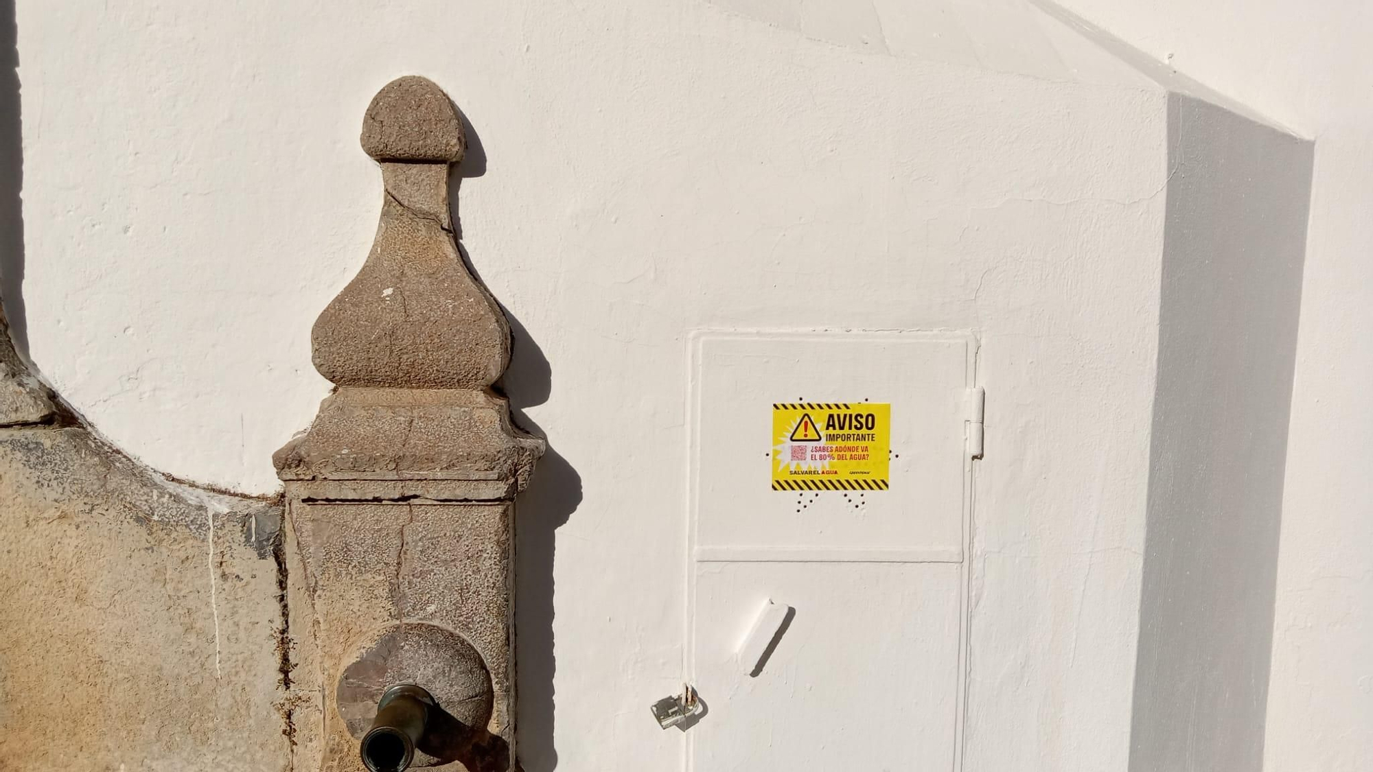 Greenpeace inunda las fuentes de Córdoba con mensajes de advertencia por el regadío intensivo