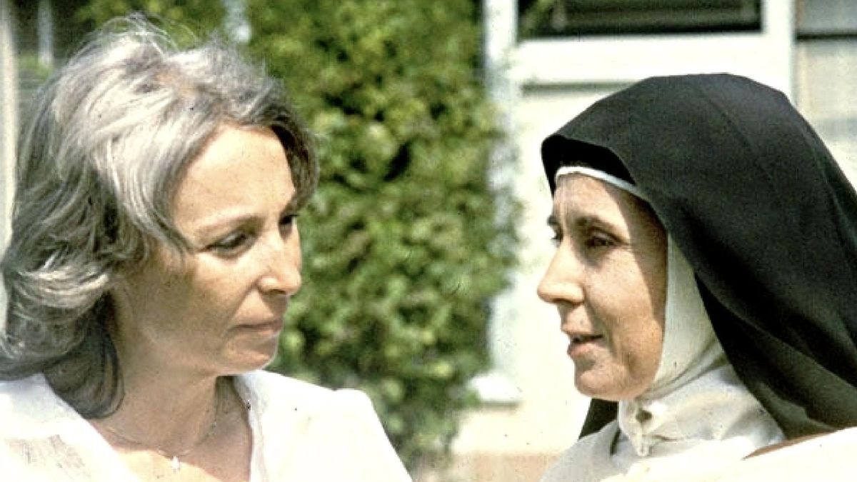 Josefina Molina y Concha Velasco en el rodaje de Teresa de Jesús (1983)
