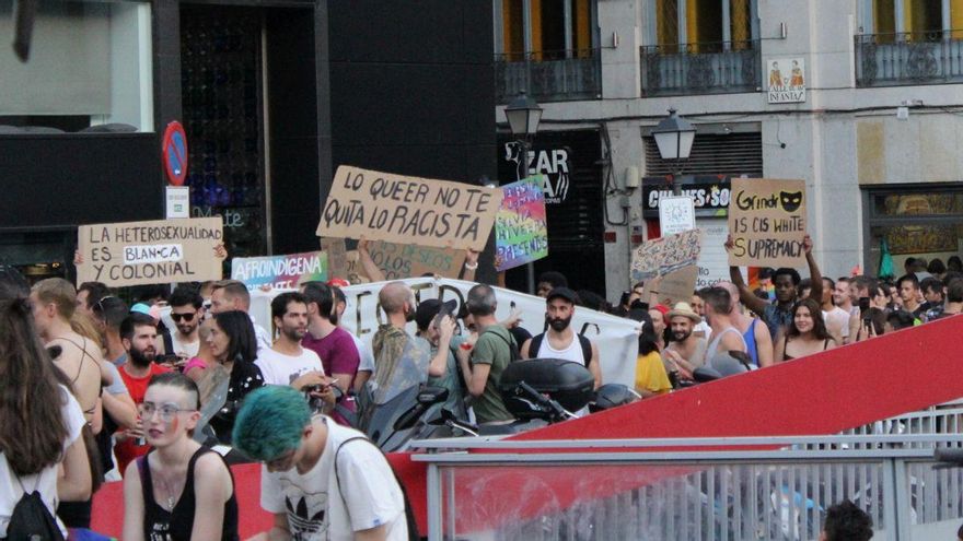 Manifestación del Orgullo Crítico 2019 en la Plaza de Pedro Zerolo.