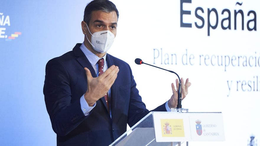 El presidente del Gobierno, Pedro Sánchez,