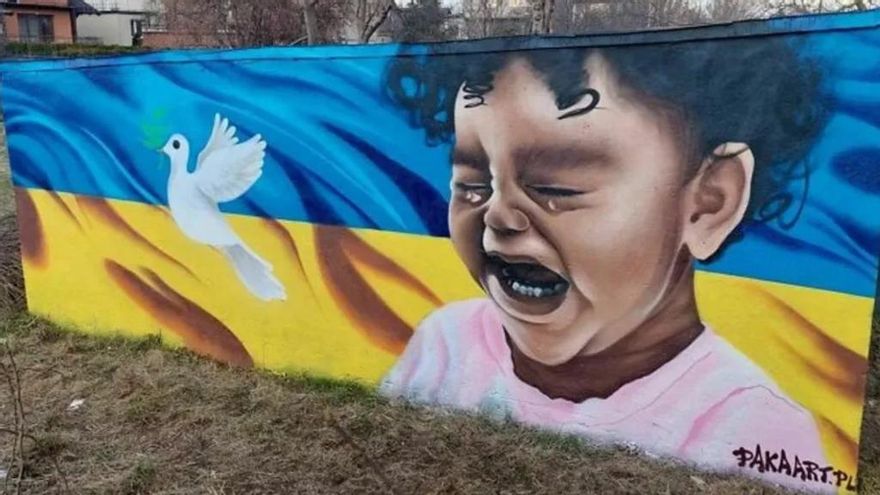 'Arte urbano por Ucrania'. Polonia. Pakaart. Instagram