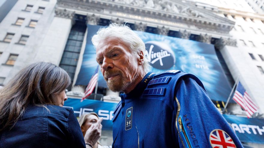 En la imagen un registro de Richard Branson, fundador de Virgin Galactic, en Nueva York (NY, EE.UU.). EFE/Justin Lane/Archivo