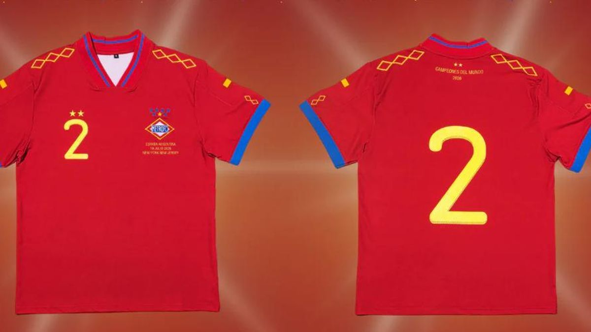 Metro de Madrid saca una edición especial de su camiseta retro de la selección española con la segunda estrella