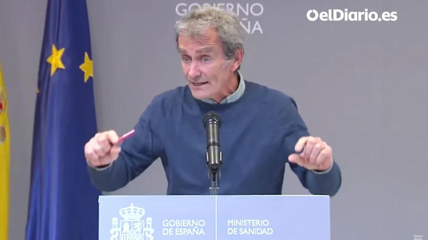 Fernando Simón durante una rueda de prensa