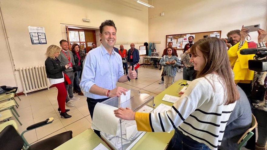El candidato socialista a la reelección en la Alcaldía de Burgos, Daniel de la Rosa, el 28M.