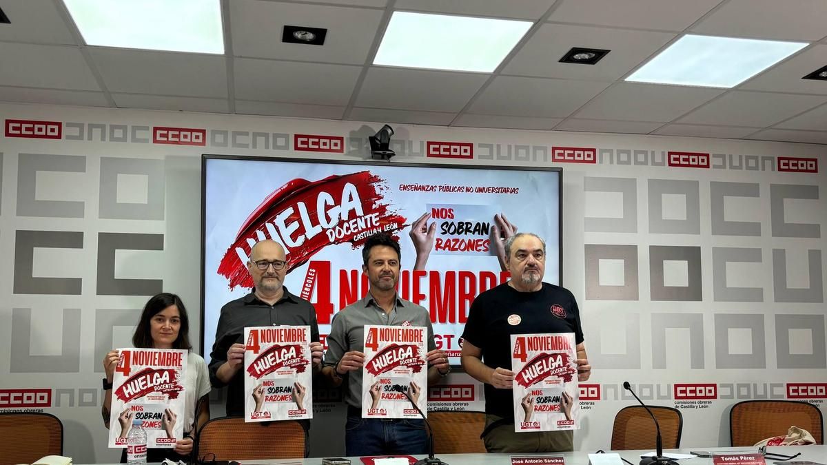 CCOO y UGT convocan huelga docente para el 4 de noviembre en Castilla y León
