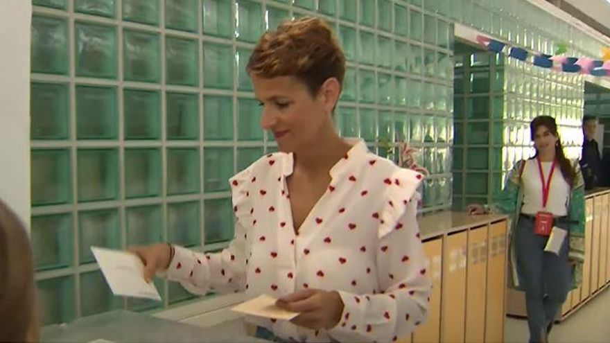 María Chivite ya ha votado