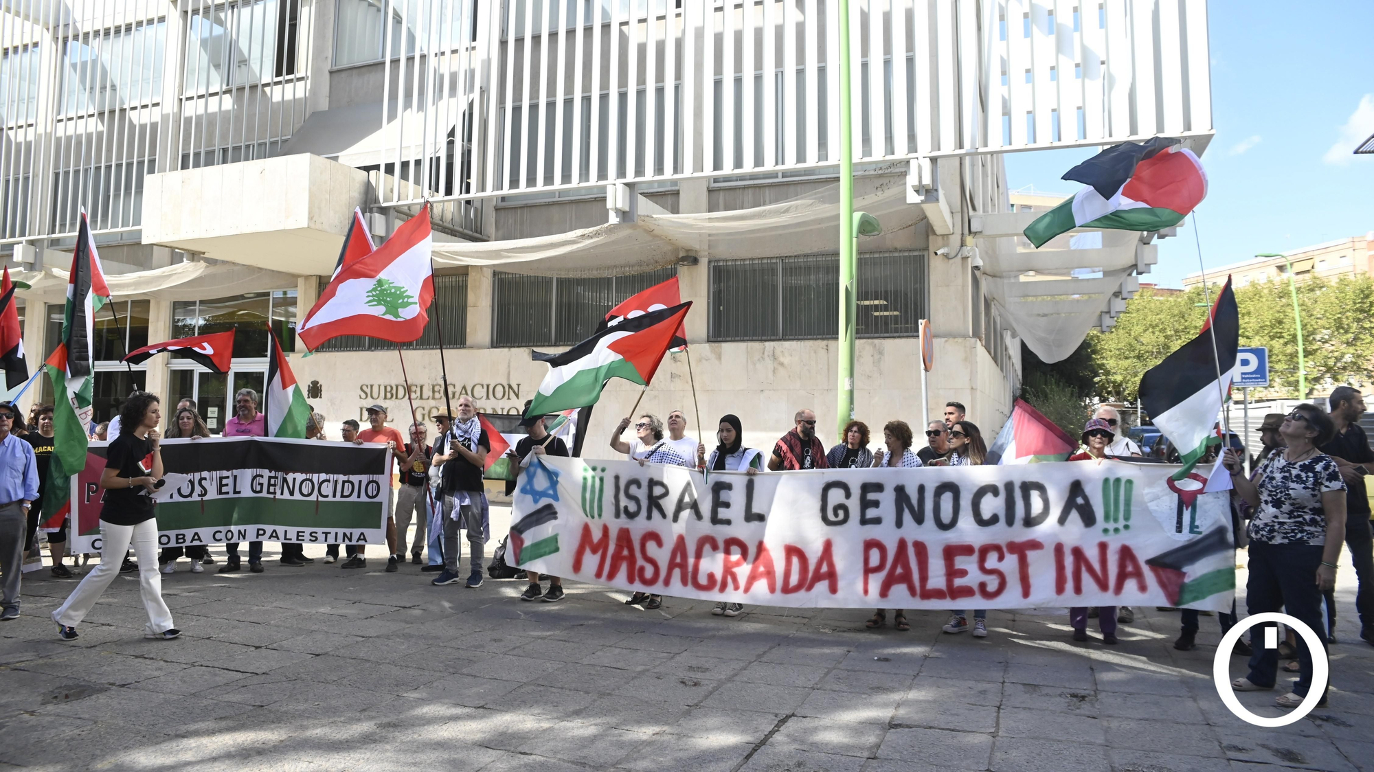 Manifestación por Palestina en la Subdelegación de Gobierno