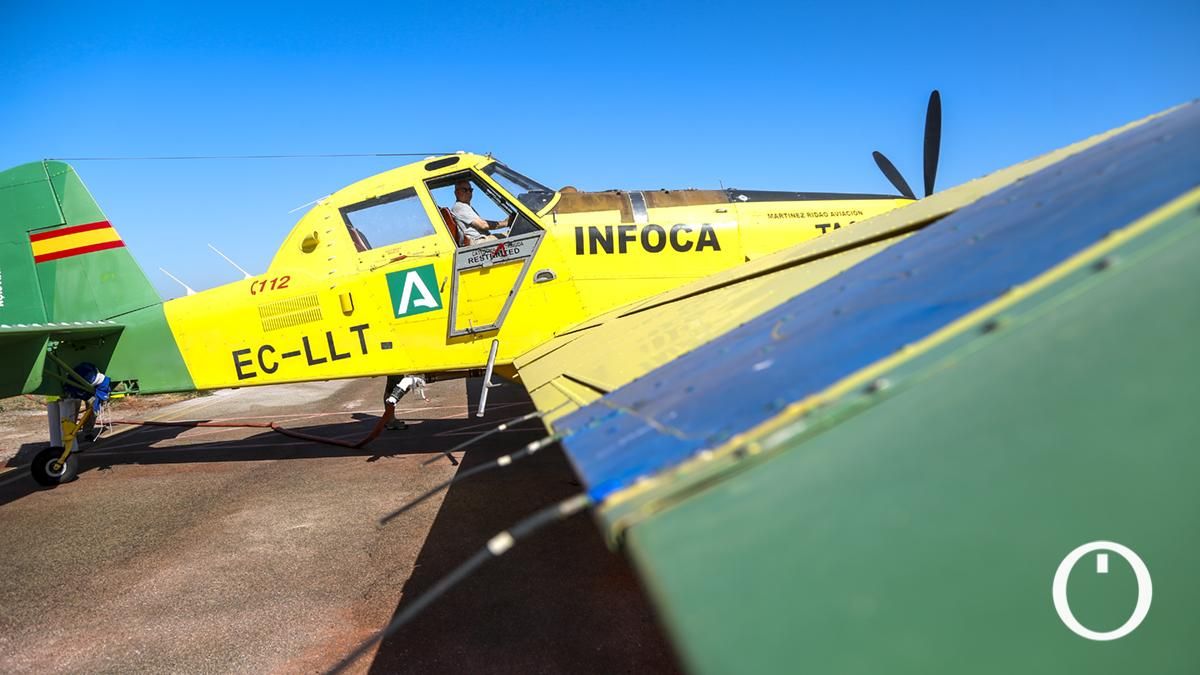 Declarado un incendio forestal en Peñarroya-Pueblonuevo