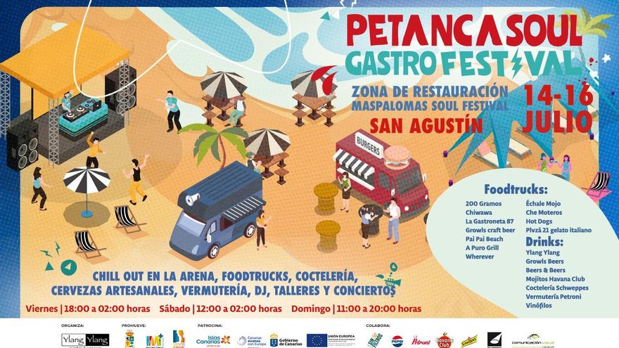Petanca Soul GastroFestival, el alma gastronómica que llenará de sabor el Maspalomas Soul Festival