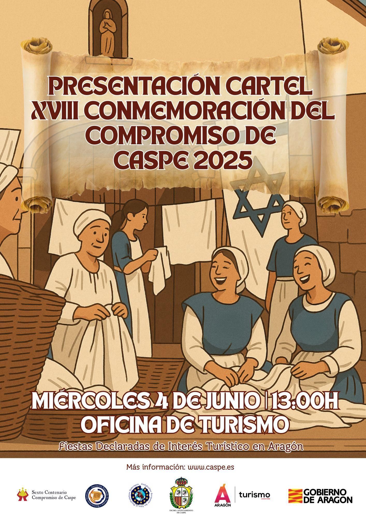 El polémico cartel del Compromiso de Caspe.