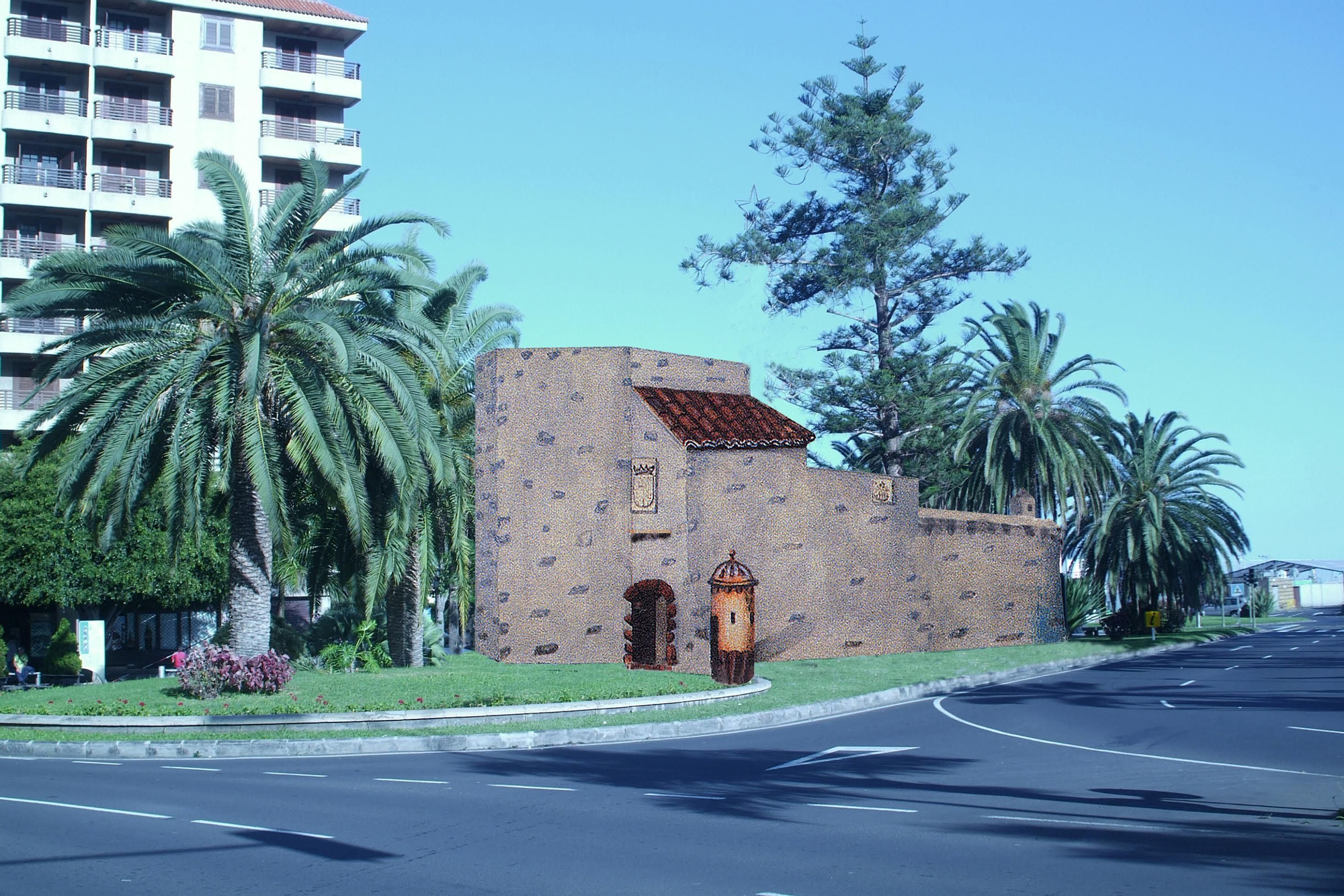 Recreación de la Torre de San Miguel del Puerto.