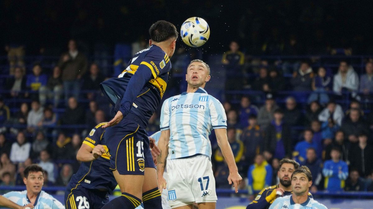 Boca y Racing empataron 1 a 1 en la Bombonera