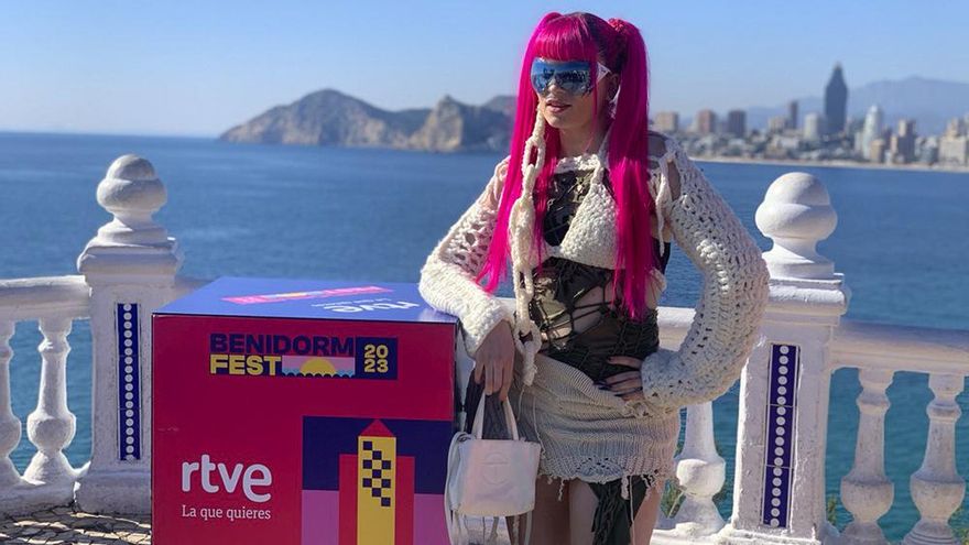 Rakky Ripper en la rueda de prensa de eliminados de la segunda semifinal del Benidorm Fest 2023