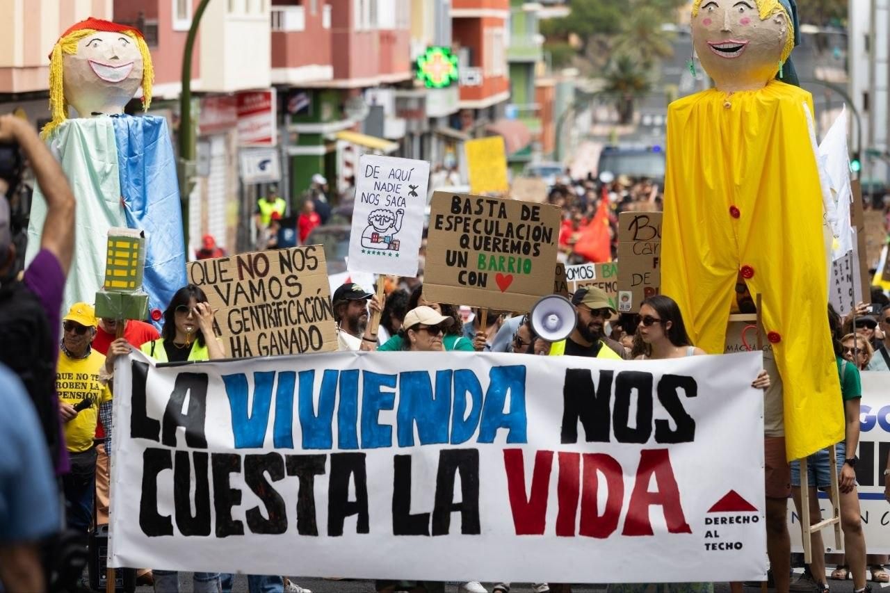 Movilización por una vivienda digna en Gran Canaria. Manuel Navarro