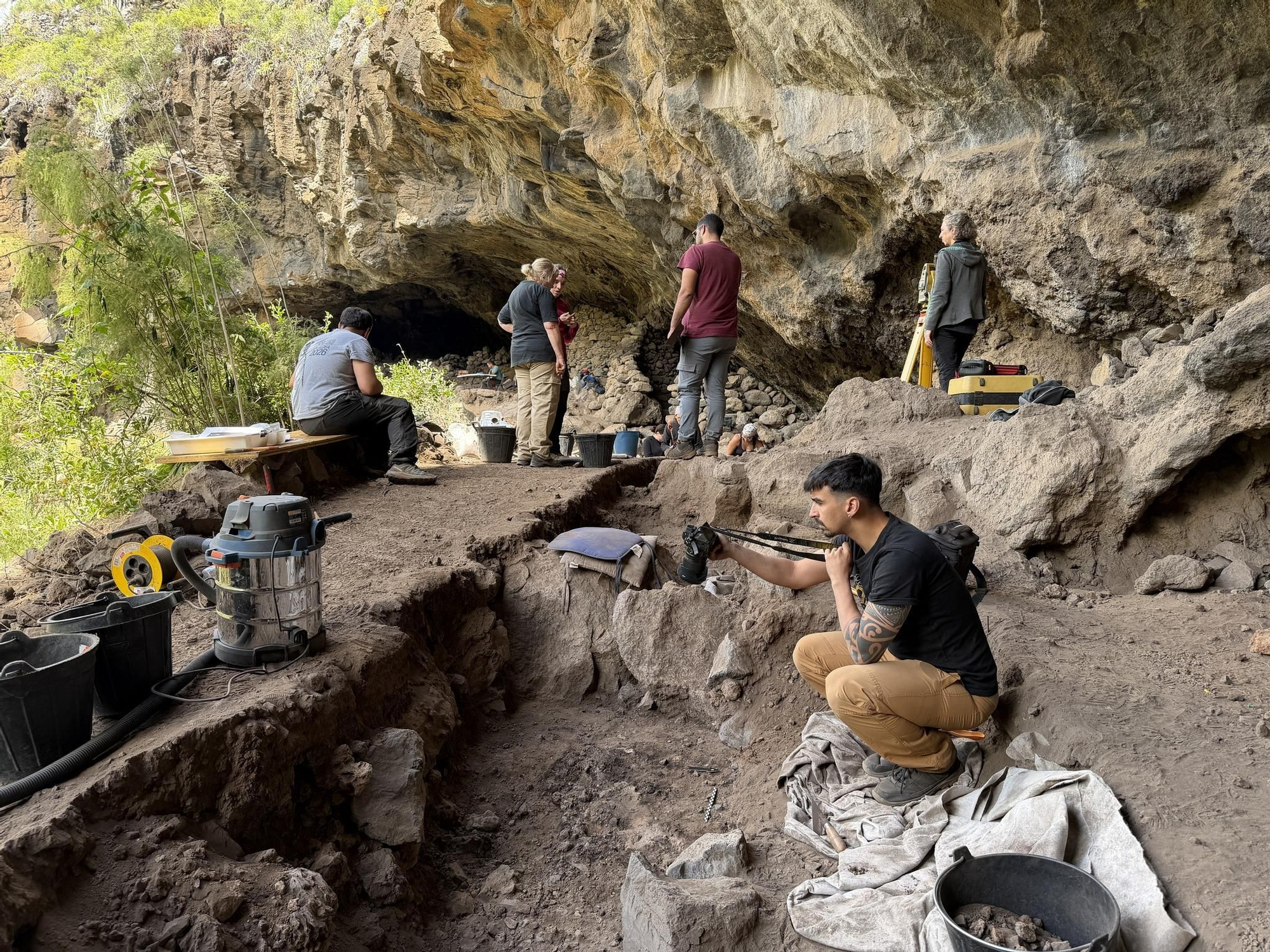 Quinta campaña de excavaciones arqueológicas en la Cueva de El Tendal (San Andrés y Sauces)