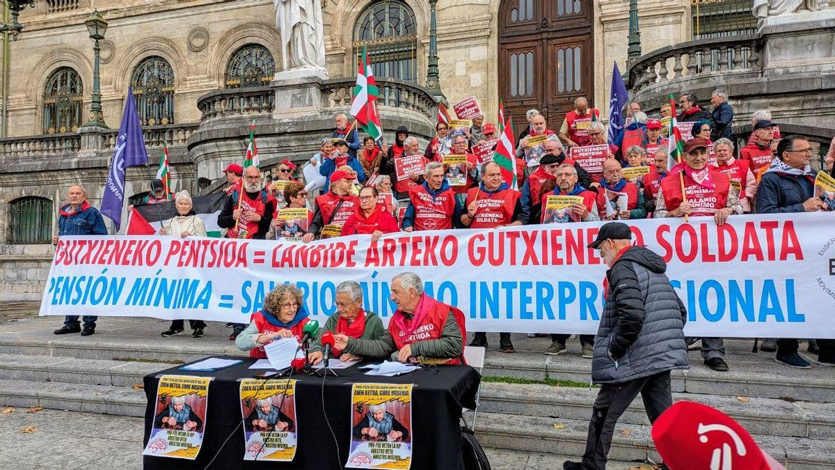 Los pensionistas no se rinden pese al 'no' del Parlamento a su iniciativa y presionan a PNV y PSE-EE con movilizaciones