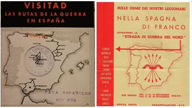 Folleto de propaganda franquista.