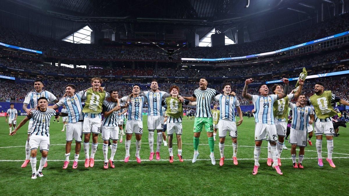 Un festejo inolvidable de la Selección Argentina.