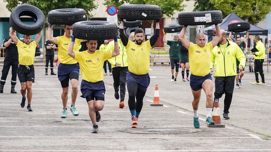 Exhibición de la UME en León