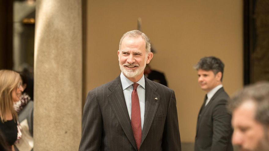 El rey Felipe VI durante una entrega de premios.