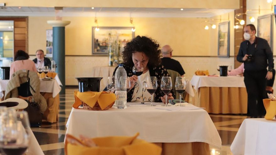 Mara Sánchez en la cata