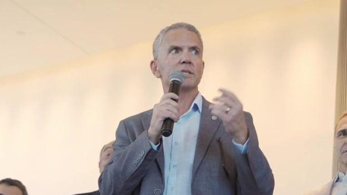 Mauricio Rozenblum, durante la inauguración de la Torre Trump en Punta del Este, el 7 de octubre de 2022