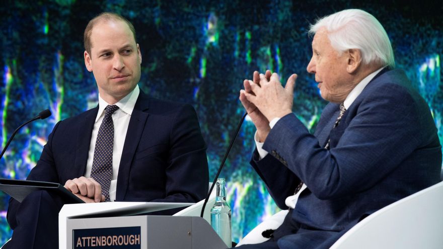 El príncipe Guillermo felicita al naturalista Attenborough por su 99 cumpleaños