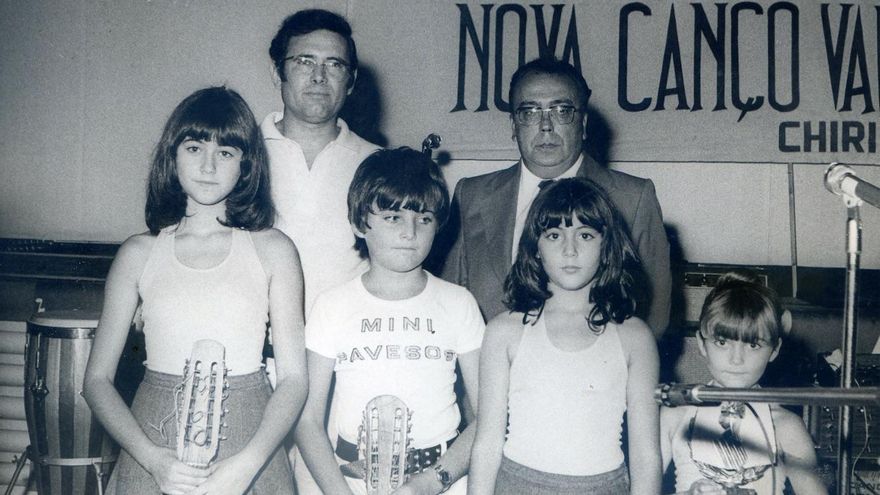 Los componentes de 'Carraixet' en una actuación de su primera etapa.