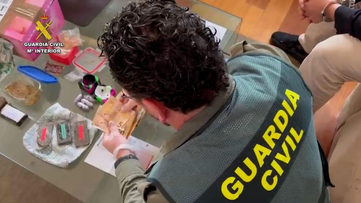 Imagen de la actuación de la Guardia Civil